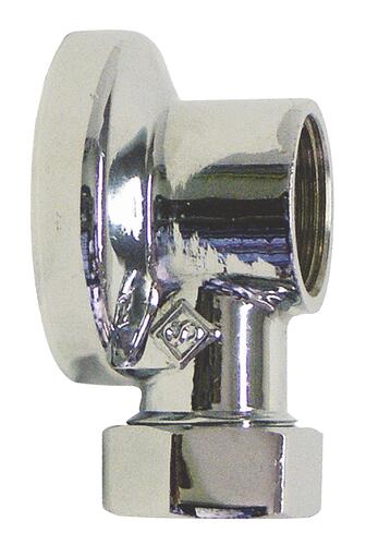 Applique MAL simple avec écrou pour collet battu chromée ø12-15/21