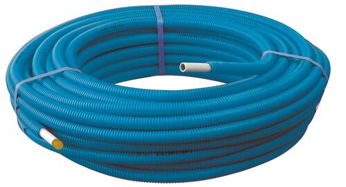 Tube multicouche gainé bleu ø25 en couronne 50m