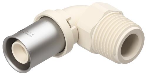 Coude égal à sertir et à visser multicouche PPSU ø20- mâle 20/27