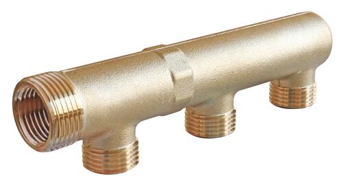 Collecteur bouché 3 départs double filetage