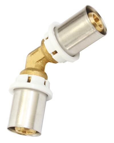 Coude égal 45° à sertir multicouche ø63