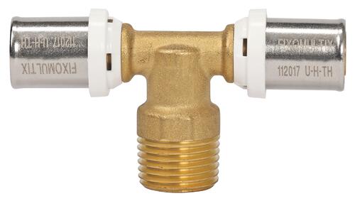 Té mâle au centre à sertir multicouche ø20-20/27