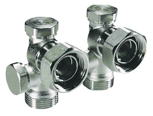 Vanne en H monotube/bitude à raccordement mural 3/4EK-20/27