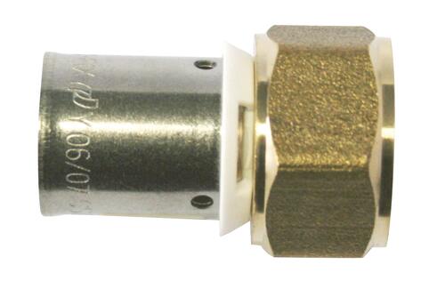 Raccord écrou tournant à sertir PER ø12-12/17