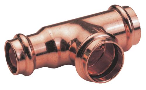 Té réduit cuivre à sertir EAU ø22-18-22