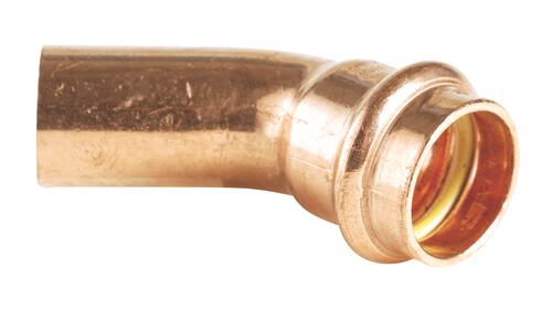Coude 45° cuivre GAZ mâle femelle ø16