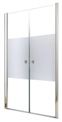 Paroi de douche portes saloon verre givré SELYNA 90cm