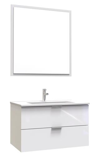 Meuble à suspendre 80cm blanc marteen