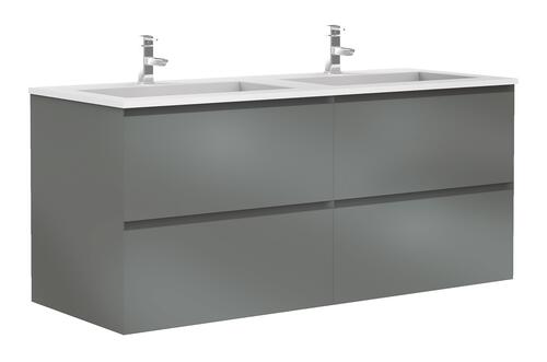 Meuble PANADURA à suspendre 120 cm gris brillant