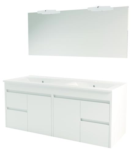Meuble à suspendre 120cm lumpur miroir suspendu