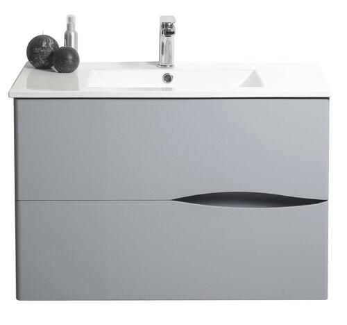 Meuble VELOURS à suspendre 70cm gris