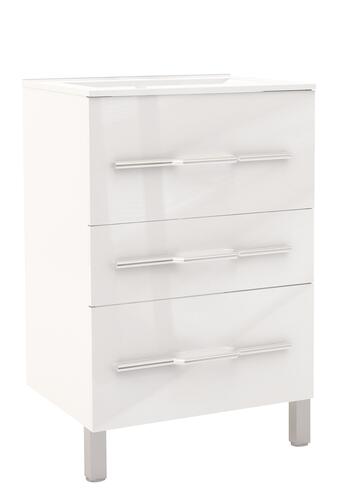 Meuble NANNING sur pieds 60cm blanc