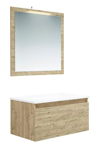 Meuble NUDEA 1.0 à suspendre 80cm cognac