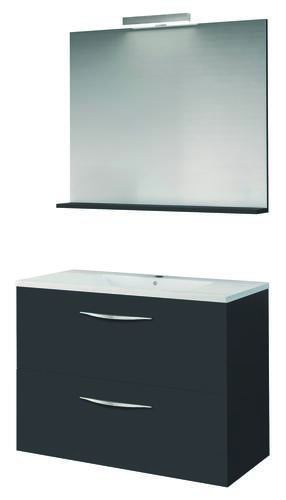 Meuble DUBAI à suspendre 60cm noir mat