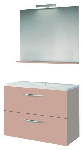 Meuble DUBAI à suspendre 60cm rose poudré