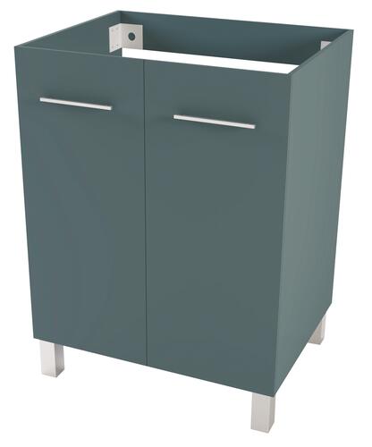 Caisson sur pieds bleu paon NEW YORK 70cm