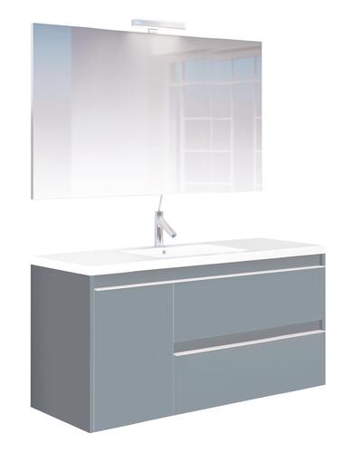 Meuble BOSTON à suspendre 100cm bleu bleuet