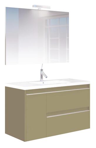 Meuble BOSTON à suspendre 80cm vert menthe