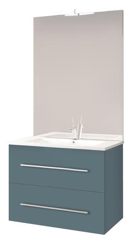 Meuble NEW YORK à suspendre 80cm bleu paon