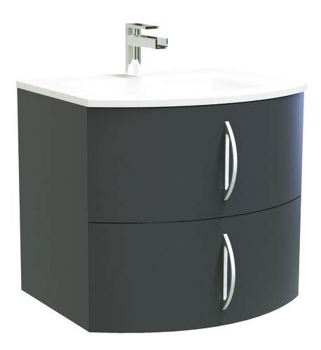 Meuble FROLLO à suspendre 60 cm gris anthracite 402110110