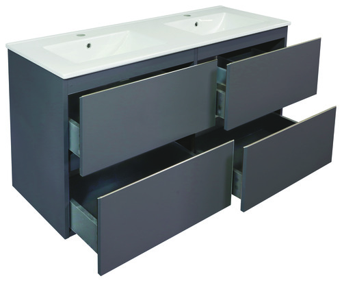 Meuble TAMAFE à suspendre 120 cm gris mat 402110129 - vue 4