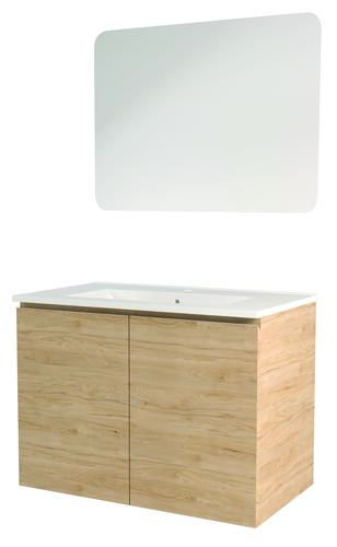Meuble OSLO à suspendre 2 portes 80cm bois