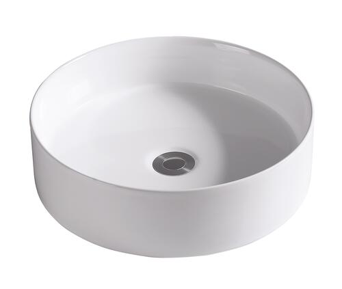 Vasque à poser ronde ø39,5x11,5 cm blanche