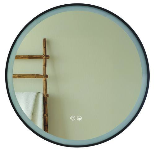 Miroir LED Alexandrie ø60 avec contour noir
