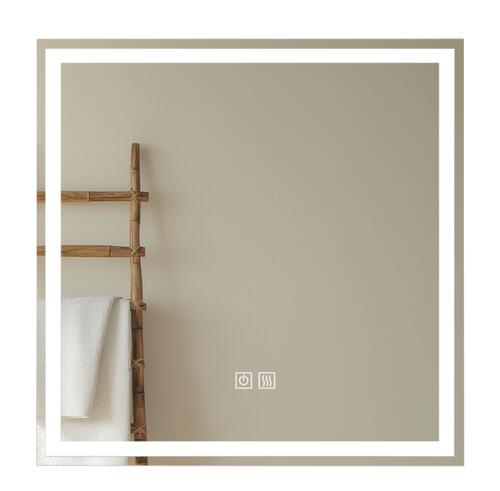 Miroir LED Lausane 60X60cm contours sablés