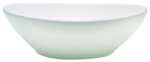 Vasque à poser céramique ovale blanche mate  - PALMA