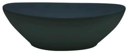 Vasque à poser céramique ovale noire mate - PALMA