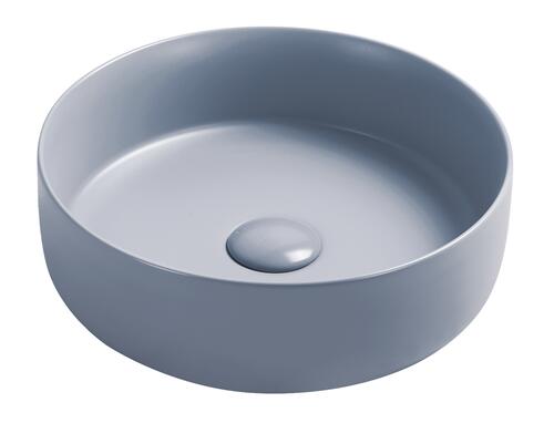 Vasque à poser céramique ronde bleu abysse - MURCIA