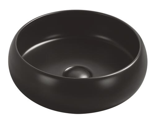 Vasque à poser céramique ronde noire mate - BILBAO