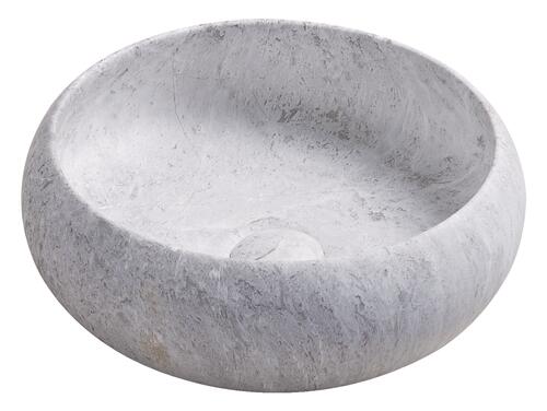 Vasque à poser céramique ronde marbre gris - BILBAO