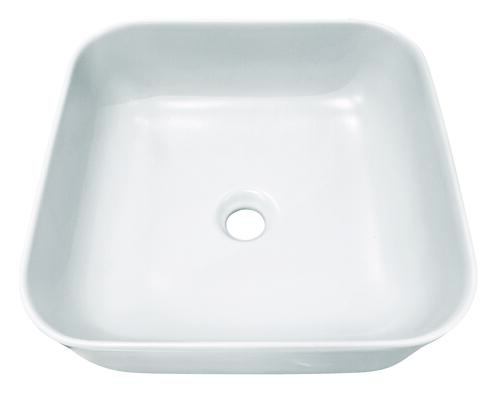 Vasque à poser céramique blanche mate carré - LORCA
