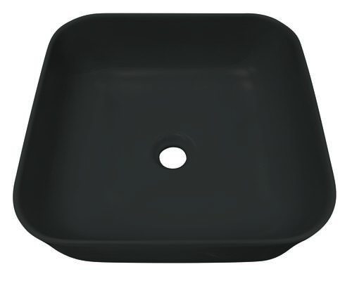 Vasque à poser céramique noire mate carré - LORCA