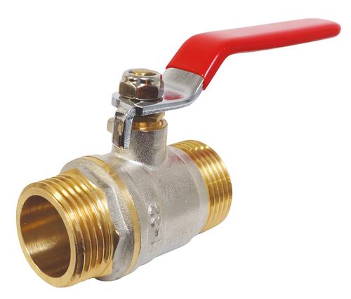 Vanne à sphère double mâle 50/60 à manette plate