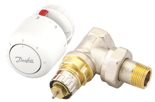 Robinet thermostatique équerre F15/21 à tension de vapeur VT0,2 - DANFOSS