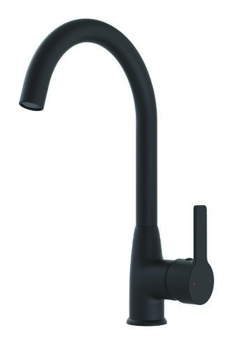 Mitigeur d'évier bec haut ARIANE noir mat