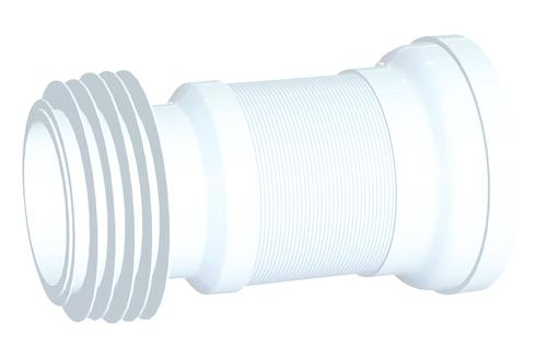 Pipe WC souple extensible ø100 410mm 