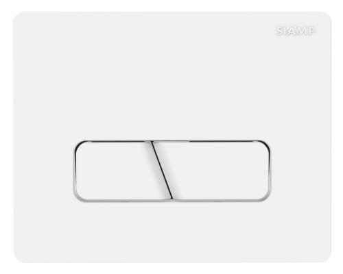 Plaque de commande 3/6 litres INGENIO CUT blanche - SIAMP