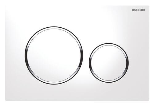 Plaque de commande blanche SIGMA20 R - GEBERIT