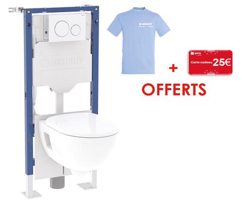 Bâti-pack suspendu complet autoportant DUOFIX + plaque SIGMA20 - GEBERIT