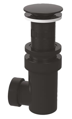 Siphon de lavabo universel noir avec bonde Digiclic ø32-40 - VALENTIN