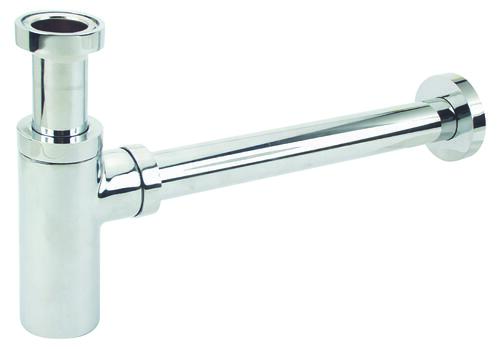 Siphon de lavabo design en laiton chromé ø32 