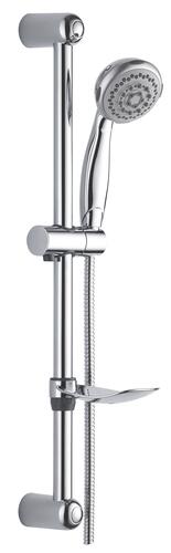 Ensemble barre anticalcaire 5 jets douchette ø90mm 