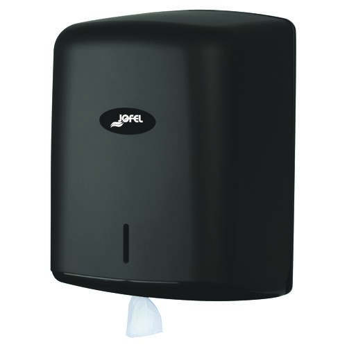 Distributeur d'essuie-mains à bobine noir mat