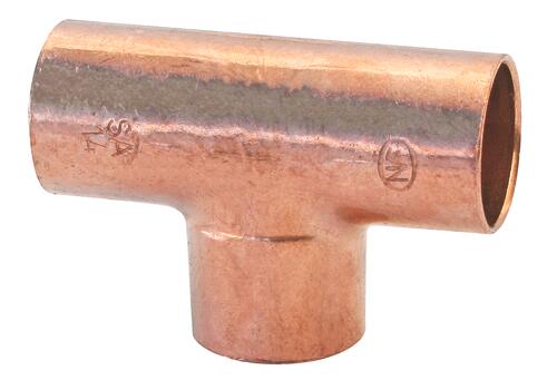 Té égal cuivre à souder triple femelle ø63 - 130 CU