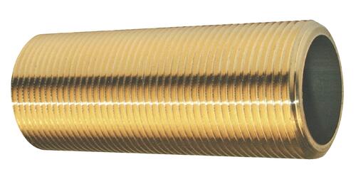 Tube laiton fileté 15/21 - 10 cm