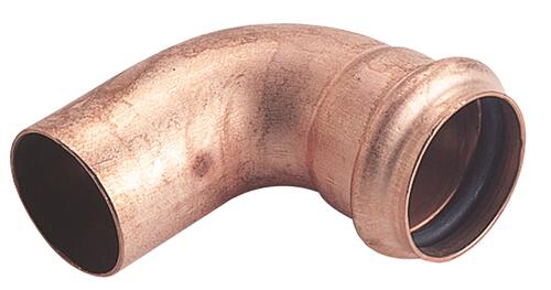 Coude cuivre 90° mâle et emboîtement femelle par joint torique
